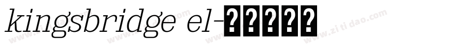 kingsbridge el字体转换